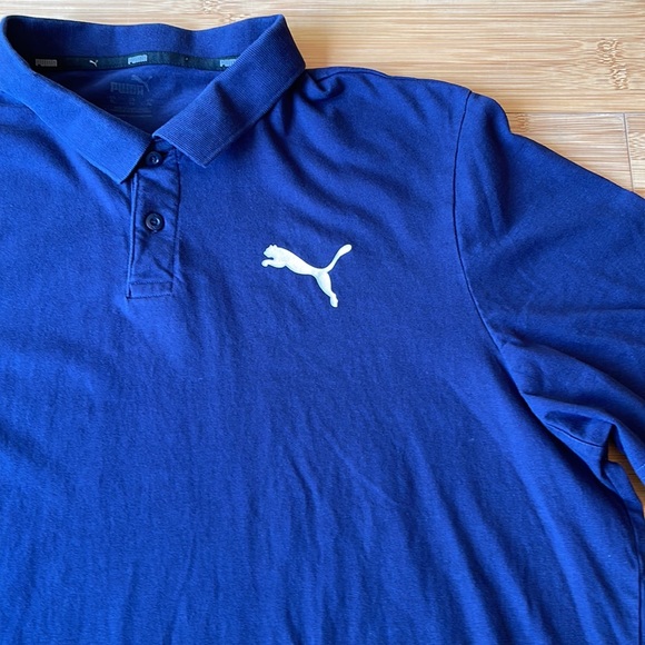 PUMA Men's Essentials Pique Polo XL Black - Picture 2 of 7